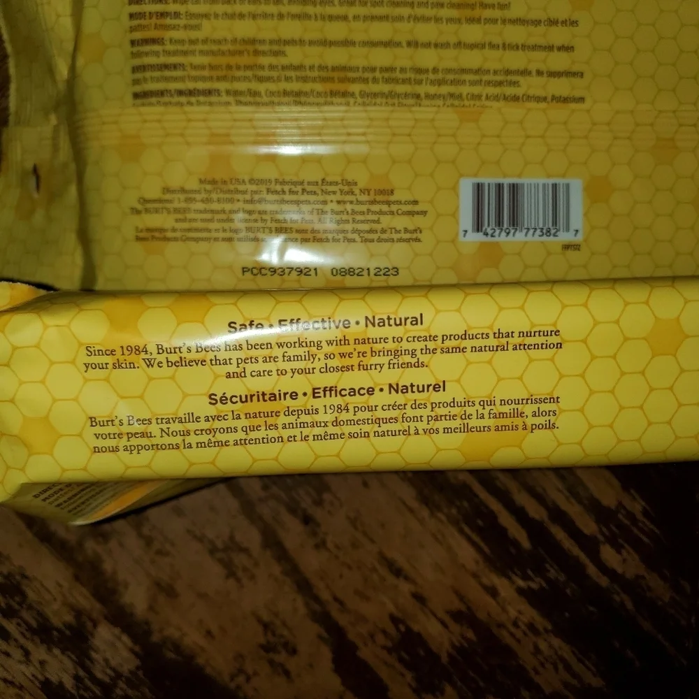 Burts Bees Dander Reducing Cat Wipes